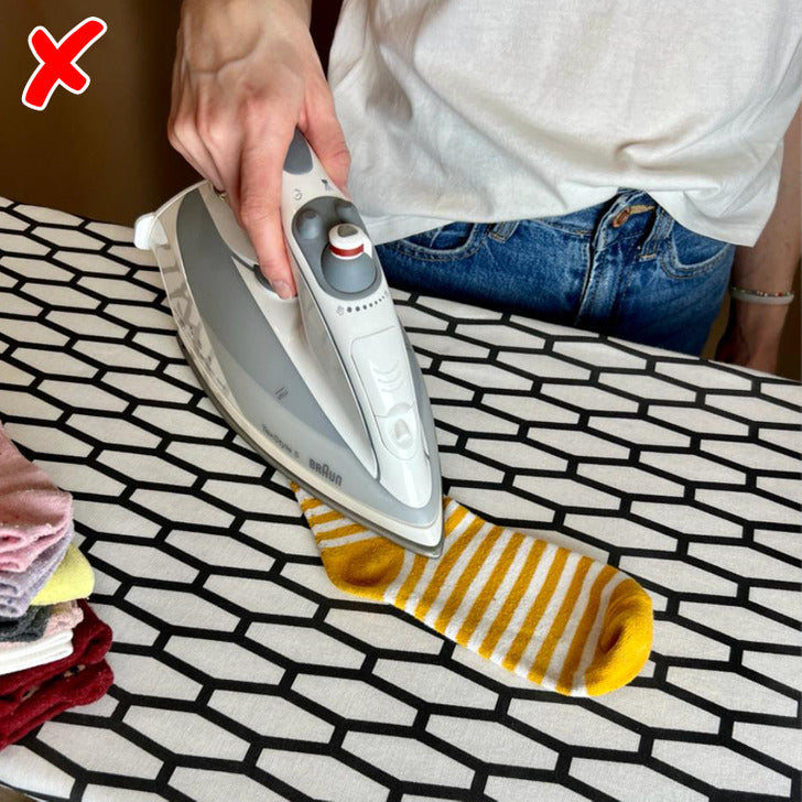 Why ironing your socks is not good