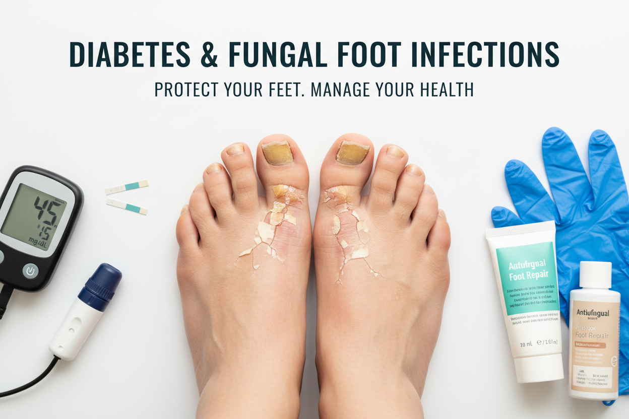 Fungal Foot Infections in Diabetes — How to Prevent Them