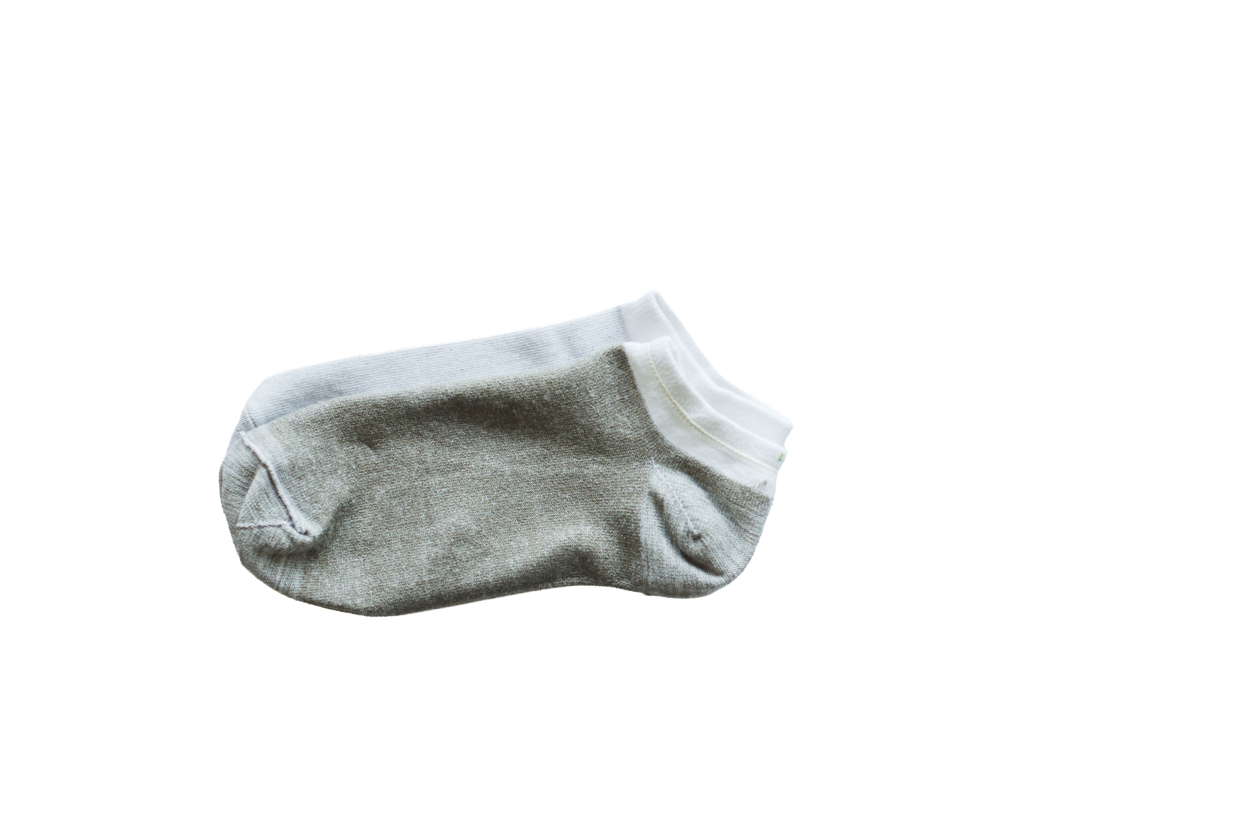 Ankle White bamboo silver socks (2-pair) — SUPRGOODS anti-odor socks